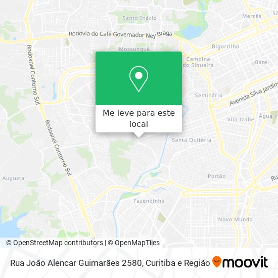 Rua João Alencar Guimarães 2580 mapa