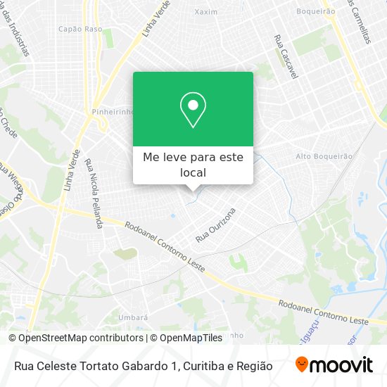 Rua Celeste Tortato Gabardo 1 mapa