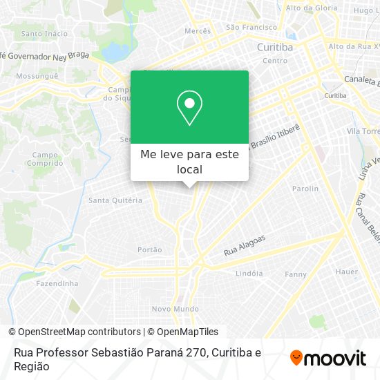 Rua Professor Sebastião Paraná 270 mapa