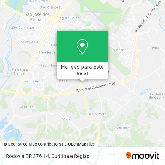 Rodovia BR 376 14 mapa