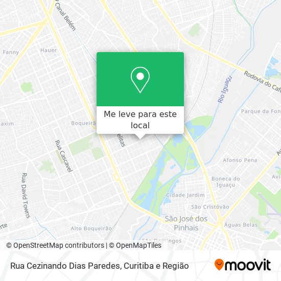 Rua Cezinando Dias Paredes mapa