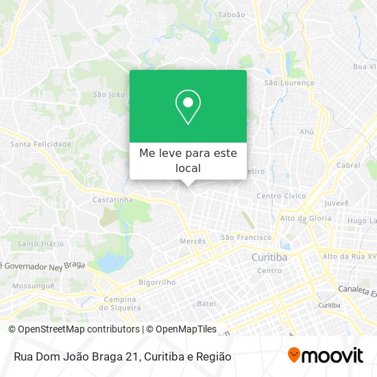 Rua Dom João Braga 21 mapa