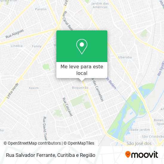 Rua Salvador Ferrante mapa