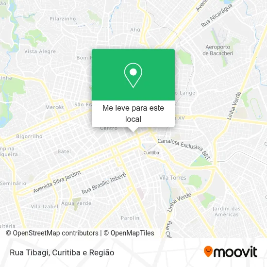Rua Tibagi mapa