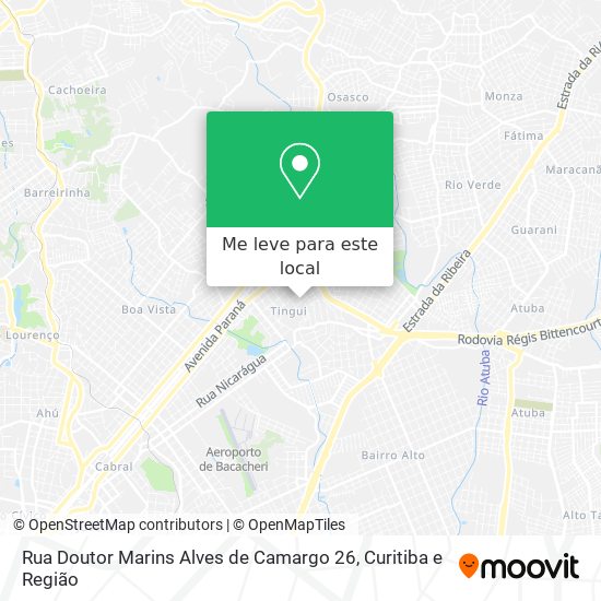 Rua Doutor Marins Alves de Camargo 26 mapa