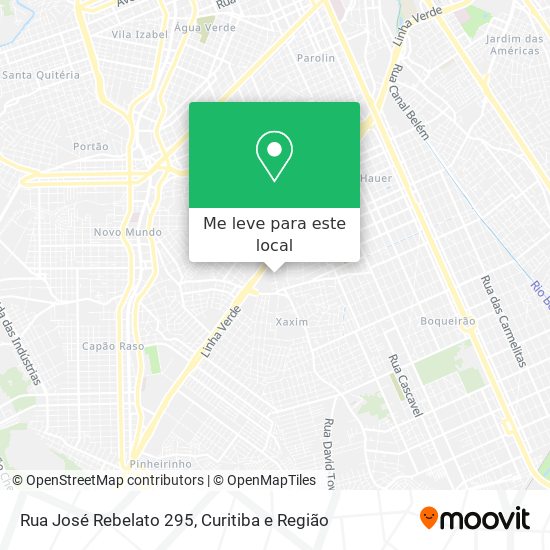 Rua José Rebelato 295 mapa