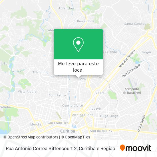 Rua Antônio Correa Bittencourt 2 mapa