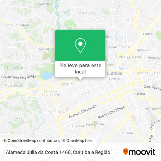 Alameda Júlia da Costa 1468 mapa