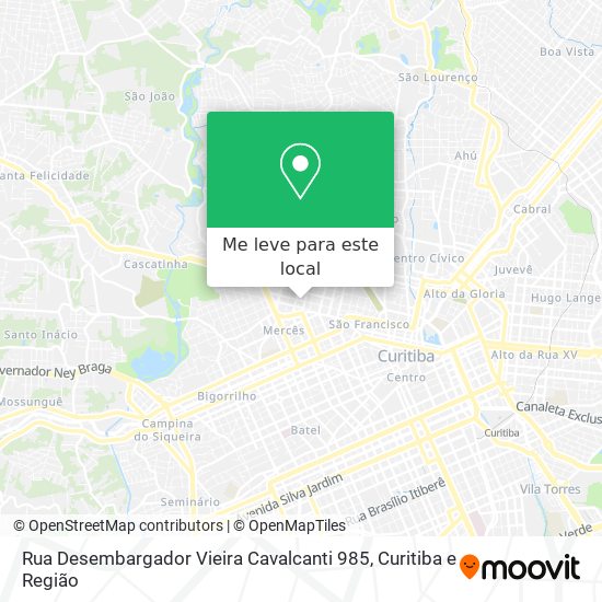 Rua Desembargador Vieira Cavalcanti 985 mapa