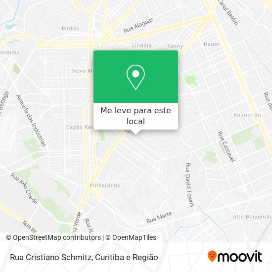 Rua Cristiano Schmitz mapa