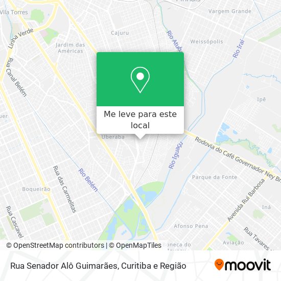 Rua Senador Alô Guimarães mapa