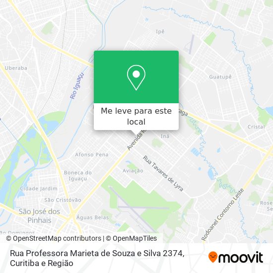 Rua Professora Marieta de Souza e Silva 2374 mapa