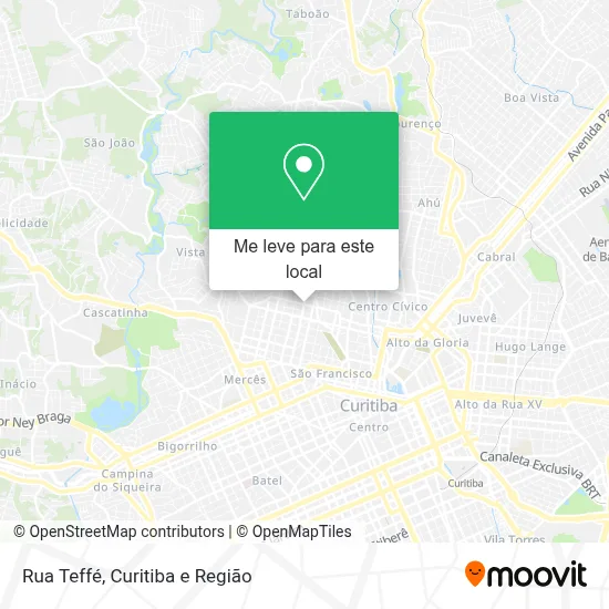 Rua Teffé mapa