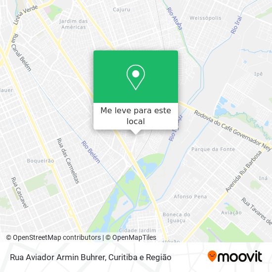 Rua Aviador Armin Buhrer mapa