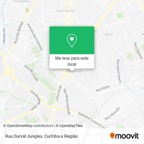 Rua Durval Jungles mapa