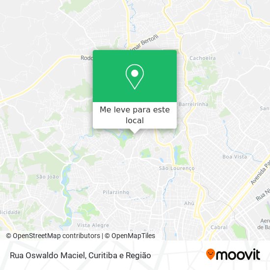 Rua Oswaldo Maciel mapa