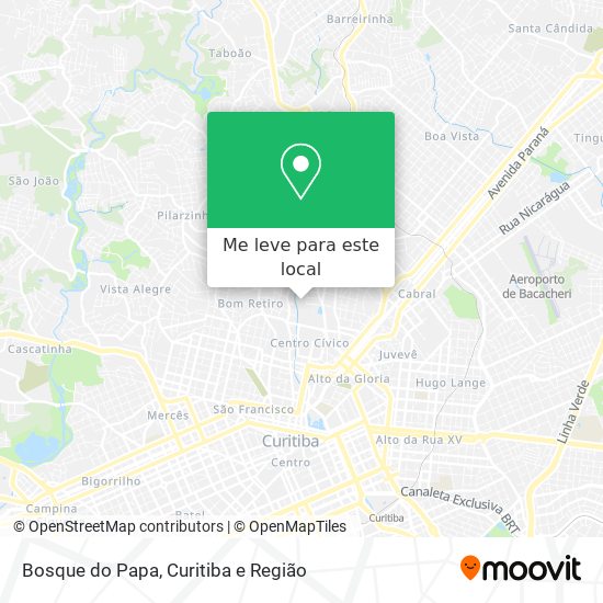Bosque do Papa mapa