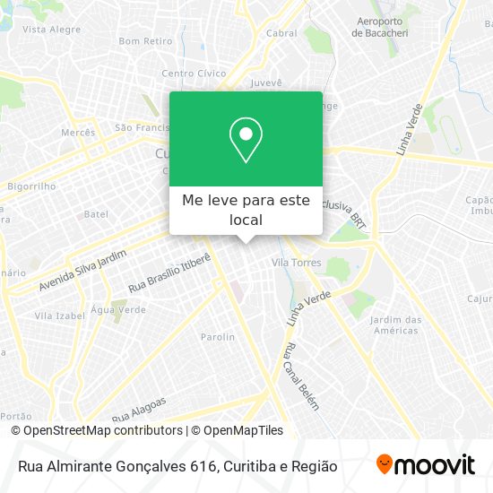 Rua Almirante Gonçalves 616 mapa