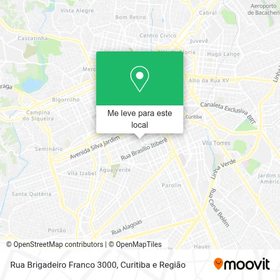 Rua Brigadeiro Franco 3000 mapa