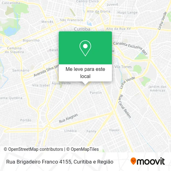 Rua Brigadeiro Franco 4155 mapa