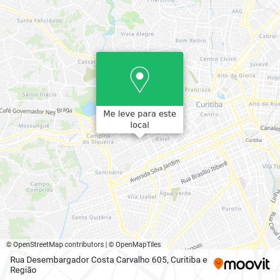 Rua Desembargador Costa Carvalho 605 mapa