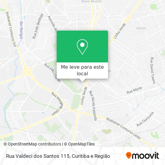 Rua Valdeci dos Santos 115 mapa