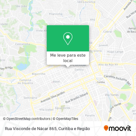 Rua Visconde de Nácar 865 mapa