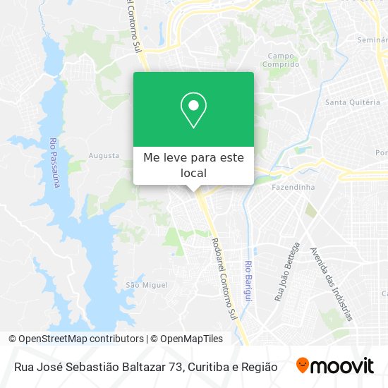 Rua José Sebastião Baltazar 73 mapa
