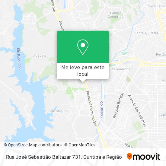 Rua José Sebastião Baltazar 731 mapa