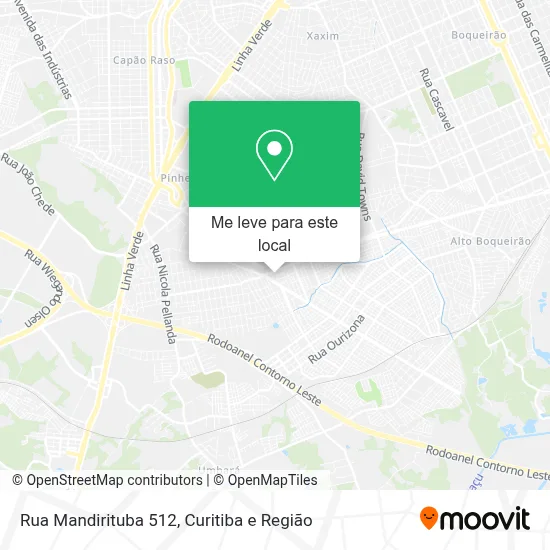 Rua Mandirituba 512 mapa