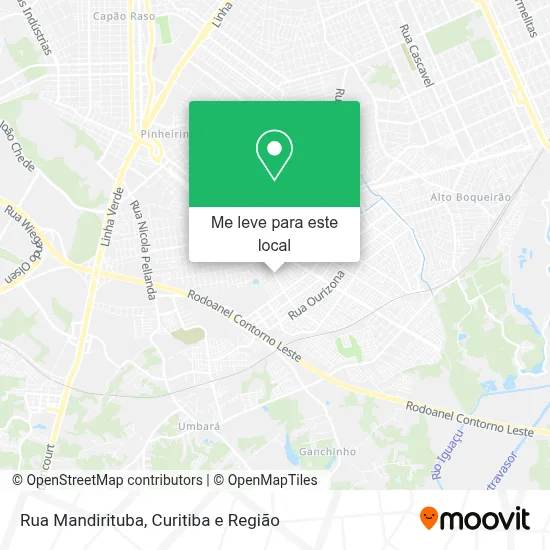 Rua Mandirituba mapa