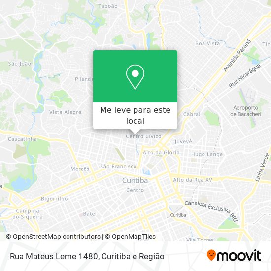 Rua Mateus Leme 1480 mapa