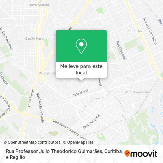 Rua Professor Julio Theodorico Guimarães mapa
