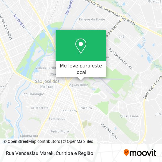 Rua Venceslau Marek mapa