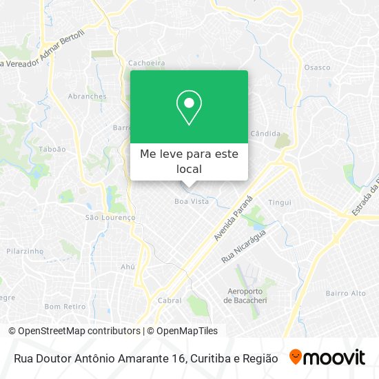 Rua Doutor Antônio Amarante 16 mapa