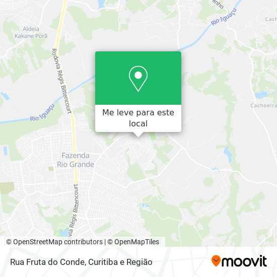 Rua Fruta do Conde mapa