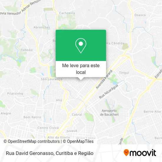 Rua David Geronasso mapa