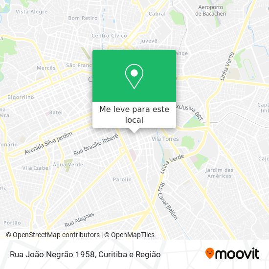 Rua João Negrão 1958 mapa