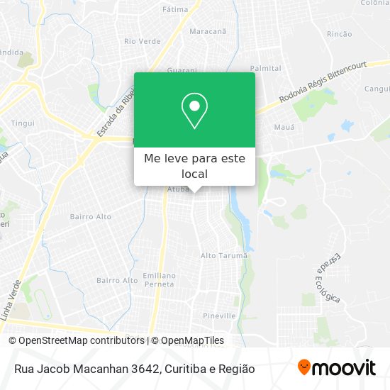 Rua Jacob Macanhan 3642 mapa