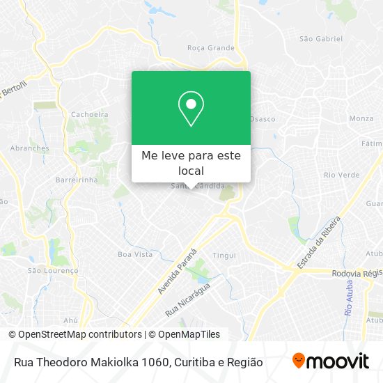 Rua Theodoro Makiolka 1060 mapa