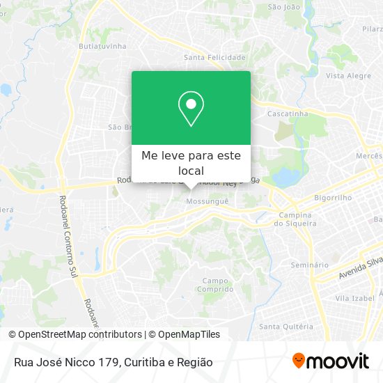 Rua José Nicco 179 mapa