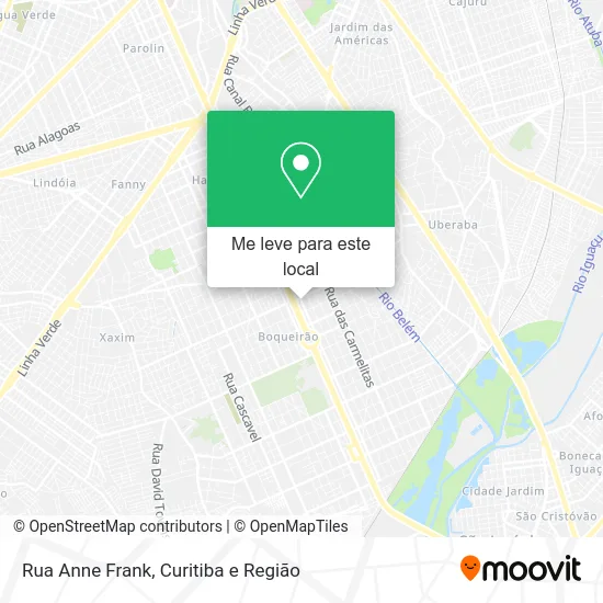 Rua Anne Frank mapa