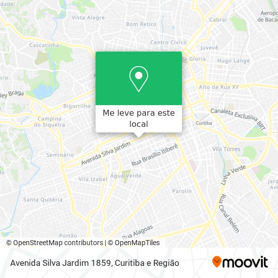 Avenida Silva Jardim 1859 mapa