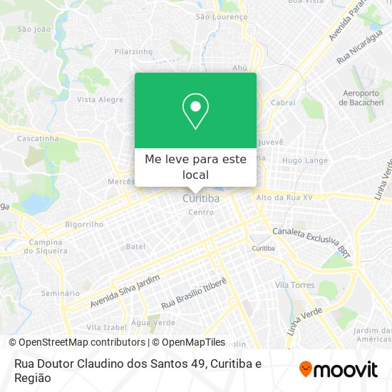 Rua Doutor Claudino dos Santos 49 mapa