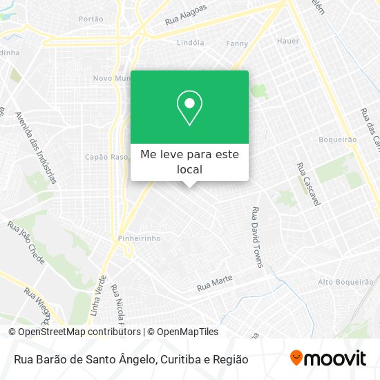 Rua Barão de Santo Ângelo mapa
