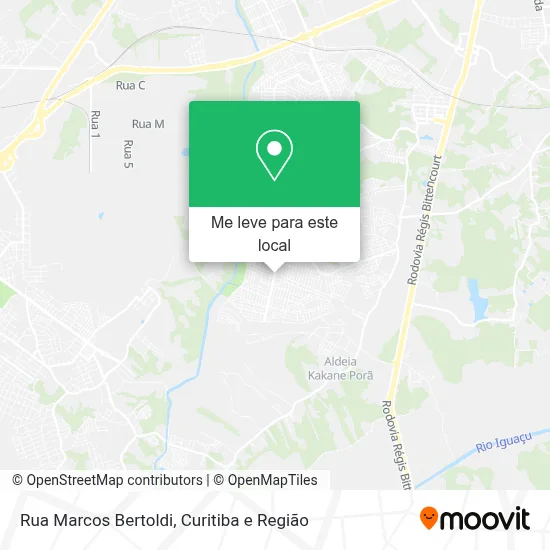 Rua Marcos Bertoldi mapa