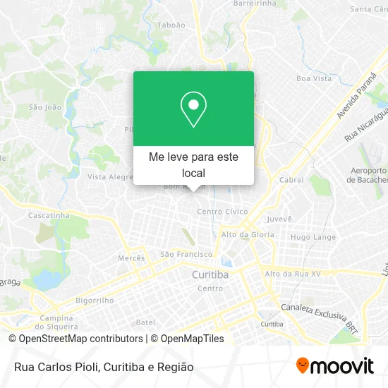 Rua Carlos Pioli mapa