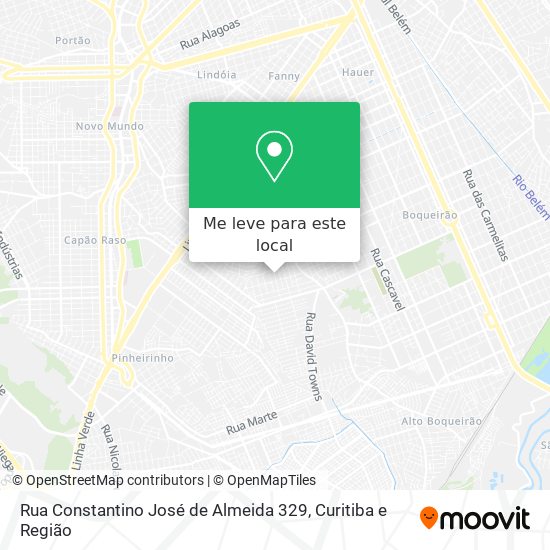 Rua Constantino José de Almeida 329 mapa