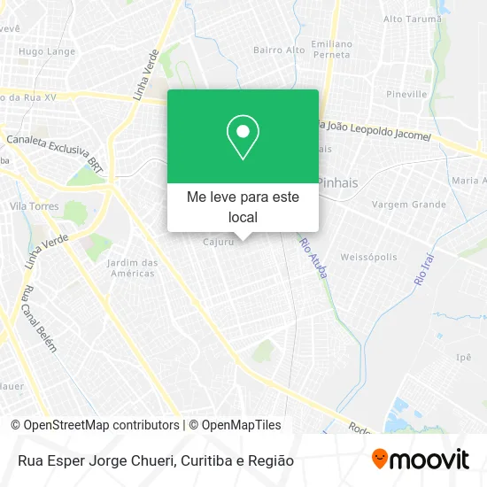 Rua Esper Jorge Chueri mapa