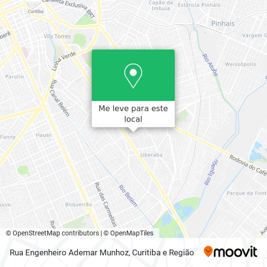 Rua Engenheiro Ademar Munhoz mapa